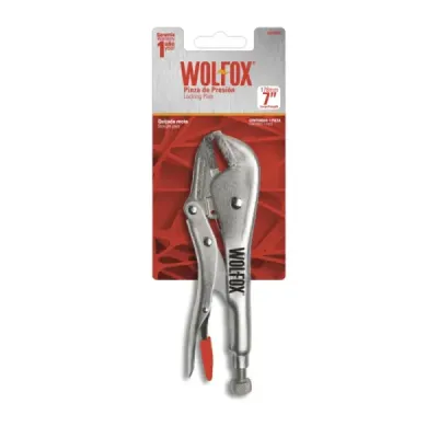 Alicate Hombresolo Recto De 7' Wolfox Acabado Cromado