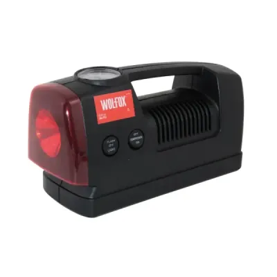 Compresor De Aire 300 Psi Wolfox Para Carro 12 V Con Lampara