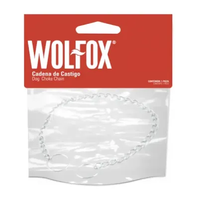 Cadena De Castigo De 50 Cm Para Perros Wolfox Acero Cromado