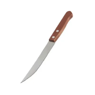 Cubierto Cuchillo Liso 5' Wolfox Con Mango De Madera
