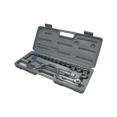 Juego De Copas Y Ratchet 1/2' Wolfox 25 Piezas Con Estuche