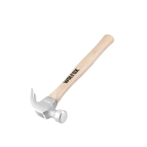 Martillo De Uña Curva 16 Oz Wolfox Con Mango De Madera (WF6416)