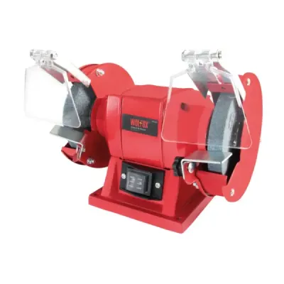 Esmeril De Banco 5' 120 W Wolfox 3.550 Rpm Con Protector
