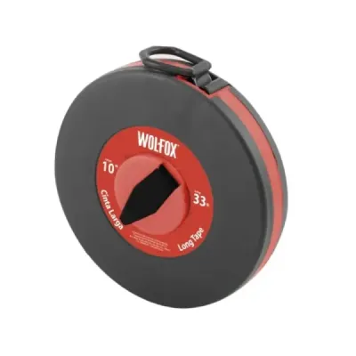 Decámetro Cinta Métrica Fibra De Vidrio 30 M Wolfox 1/2'