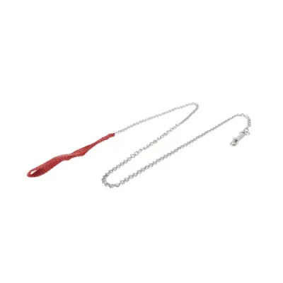 Cadena Para Perro De 120 Cm Rojo Wolfox Con Eslabón 2 Mm
