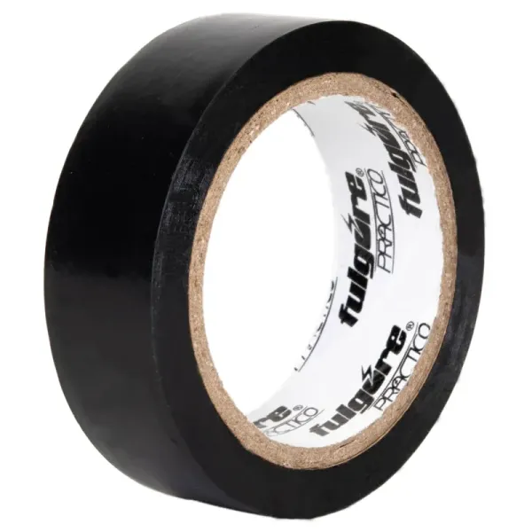 Cinta De Aislar Negra 8 Metros Fulgore 18 Mm X 0.13 Mm (FP0019)