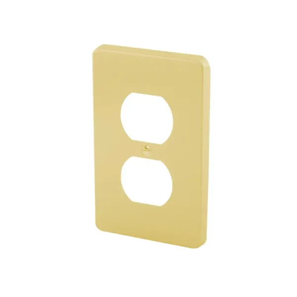 Tapa De Aluminio De Contacto Dúplex Fulgore Línea Italiana (FU0141)