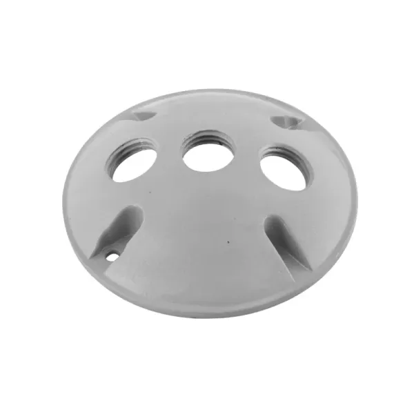 Tapa Para Rosetas Circular Intemperie Fulgore De 3 Tomas (FU0291)