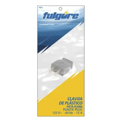Clavija De Plástico Y Hule Café Fulgore 110 V - 125 V