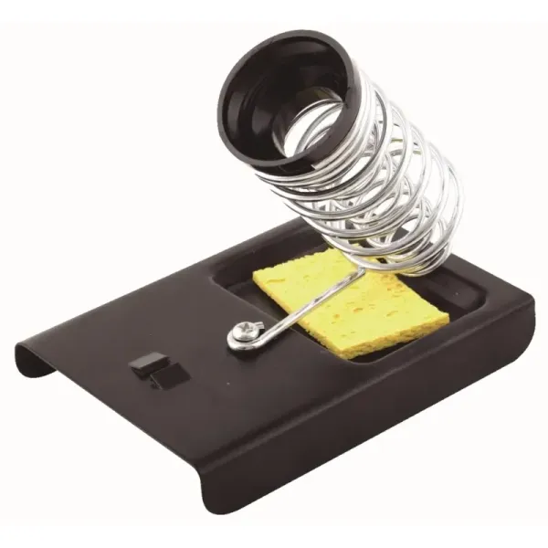 Base Para Cautín Metálica Fulgore Con Esponja Limpia Puntas (FU0466)