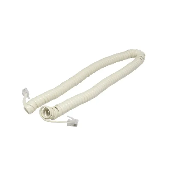 Cable Para Teléfono De 2.1 M Fulgore Marfil En Espiral (FU0648)