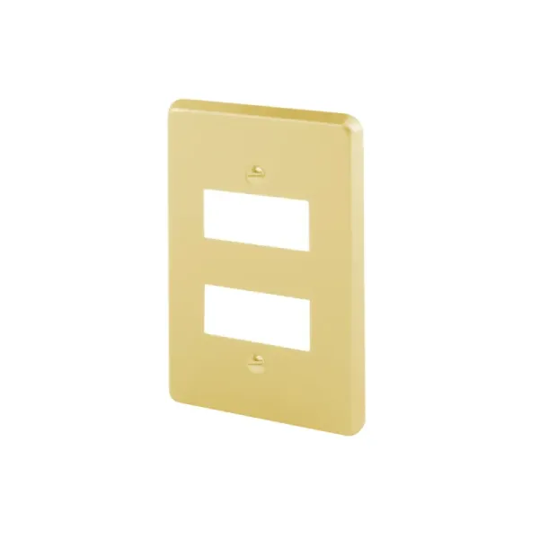 Tapa De Aluminio De 2 Ventanas Fulgore Línea Italiana (FU0764)