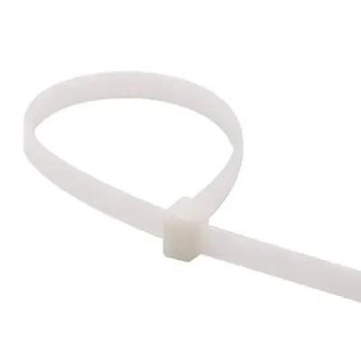 50 Amarres Cinchos Plásticos 25 Cm Fulgore Blancos 23 Kg