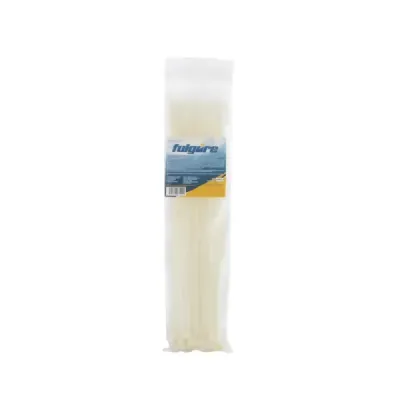 10 Amarres Cinchos Plásticos 122 Cm Fulgore Blancos 80 Kg