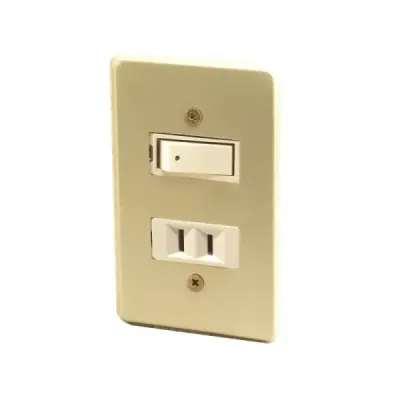 Interruptor Switch Con Tomacorriente Fulgore Línea Italiana