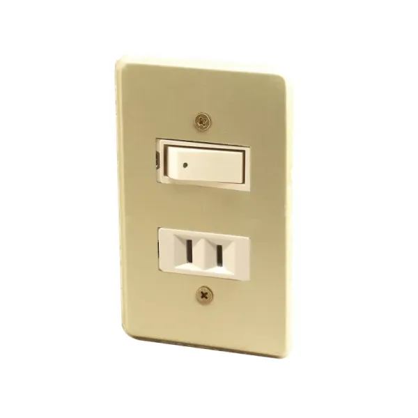 Interruptor Switch Con Tomacorriente Fulgore Línea Italiana (FU1443)