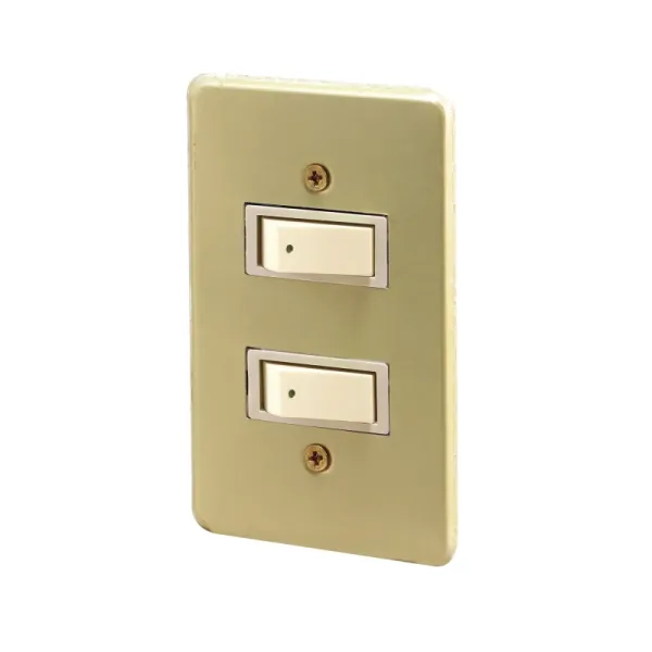 Interruptor Switch Doble Fulgore Línea Italiana (FU1444)
