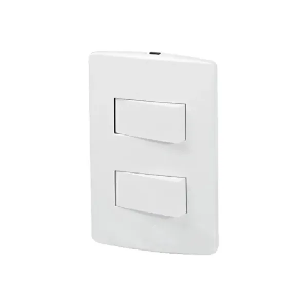 Interruptor Doble Para Escaleras Fulgore Línea Habitat (FU1461)