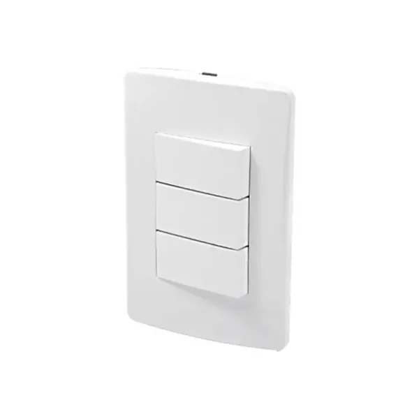 Interruptor Triple Para Escaleras Fulgore Línea Habitat (FU1463)