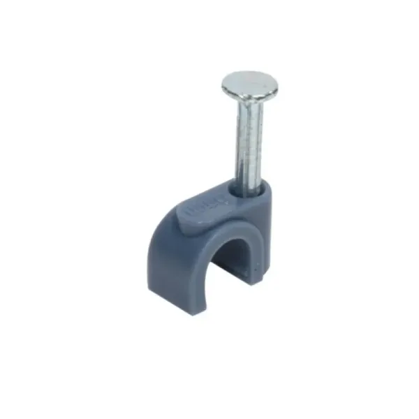 100 Grapas Para Cable Curvo 6 Mm Uso Rudo Fulgore Con Clavo (FU1605)