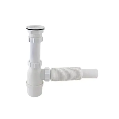 Sifón Botella Flexible De 1.1/2' Yarden Para Lavaplatos