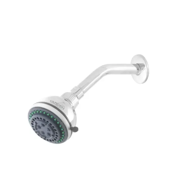 Ducha Regadera De 3' Con 5 Funciones Yarden Acabado Cromado (YD0141)