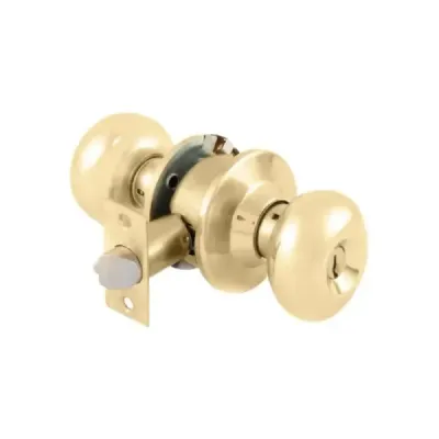 Chapa Para Habitación Tipo Ovalado Topforge Latón Brillante