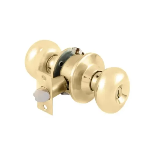 Chapa Para Habitación Tipo Ovalado Topforge Latón Brillante (PF0054)