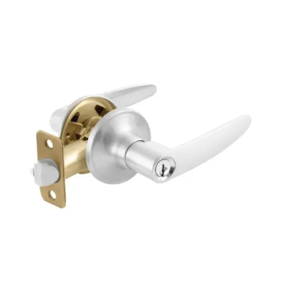 Chapa Para Baño De Manija Recta Topforge Cromo Mate (PF0065)