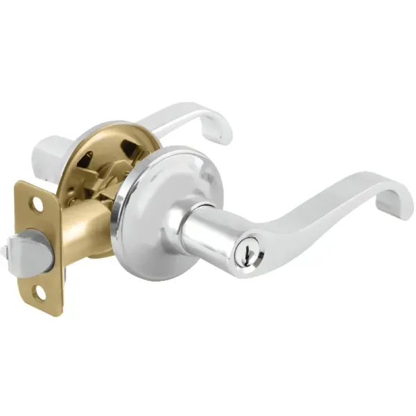 Chapa Para Entrada De Manija Curva Topforge Cromo Mate (PF0068)