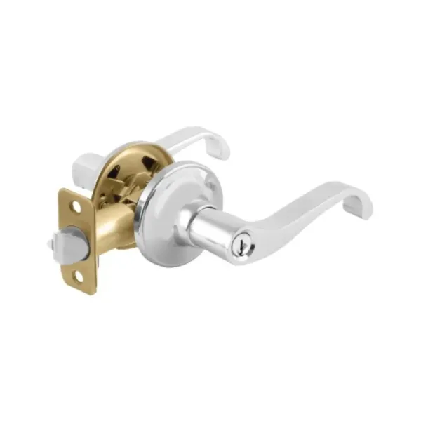 Chapa Para Baño De Manija Curva Topforge Cromo Mate (PF0071)