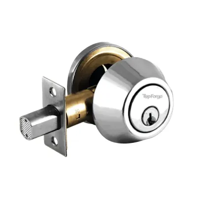 Cerradura De Seguridad Con Mariposa Topforge Cromo Mate