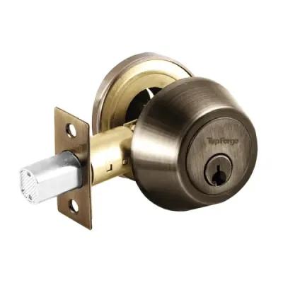 Cerradura Tipo Llave - Llave Topforge En Latón Antiguo