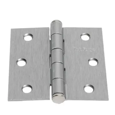 10 Bisagras Cuadradas 2.1/2' Topforge En Cromo Mate