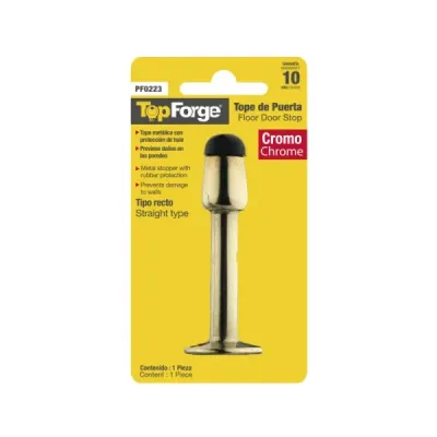 Tope Para Puerta Tipo Aguja Topforge Acabado Cromado