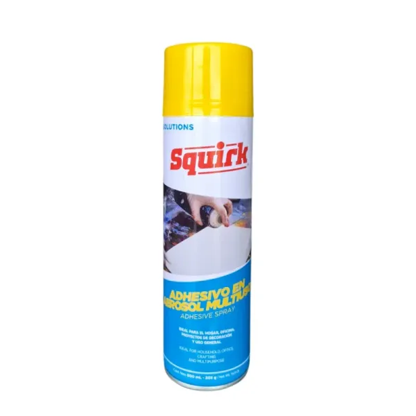 Adhesivo Pegante Aerosol Multiusos 500ml Squirk Transparente (SKA11)