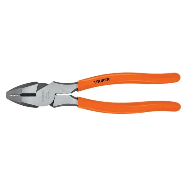 Alicate De Electricista De 8" Alta Palanca, Mango De Pvc Truper (T210-8 - 100138)