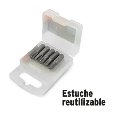 Set De 15 Puntas Industrial Estrella Ph2 De 1" Zanco 1/4" Truper