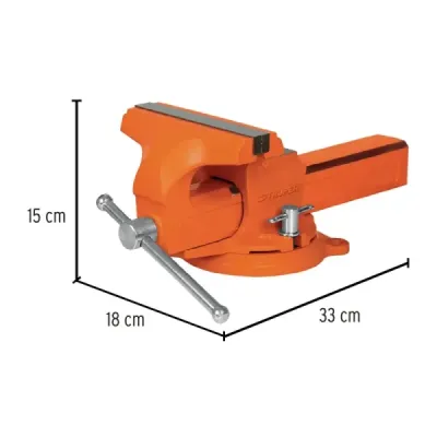 Prensa De Banco Profesional Tipo Europeo Giratoria De 5" Truper