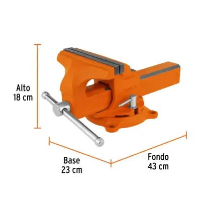 Prensa De Banco Profesional Tipo Europeo Giratoria De 8" Truper