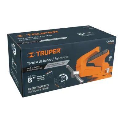 Prensa De Banco Profesional Tipo Europeo Giratoria De 8" Truper
