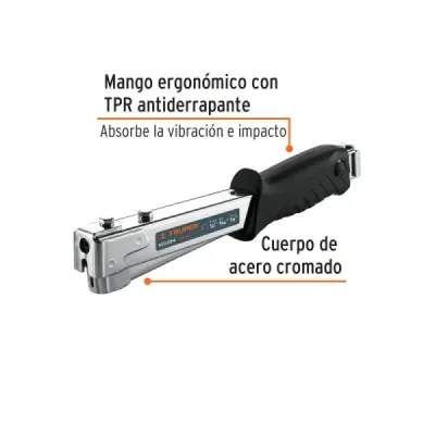 Grapadora Tipo Martillo En Acero Cromado De Uso Rudo Truper