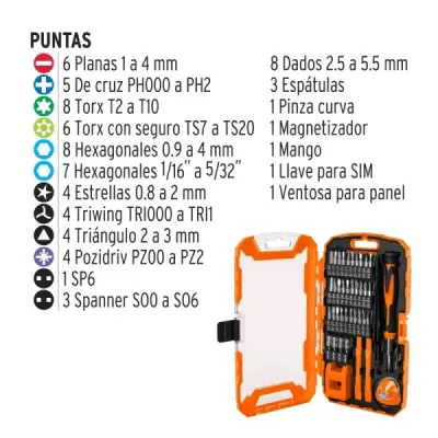 Kit Reparación Celulares 77 Piezas Truper Play Xbox Nintendo