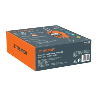 Báscula Electrónica Colgante De Gancho, Soporta 300 Kg Truper