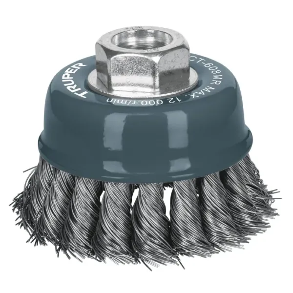 Grata Copa De Alambre Trenzado Fino De 3", Multi Rosca Truper (CT-608MR - 100851)