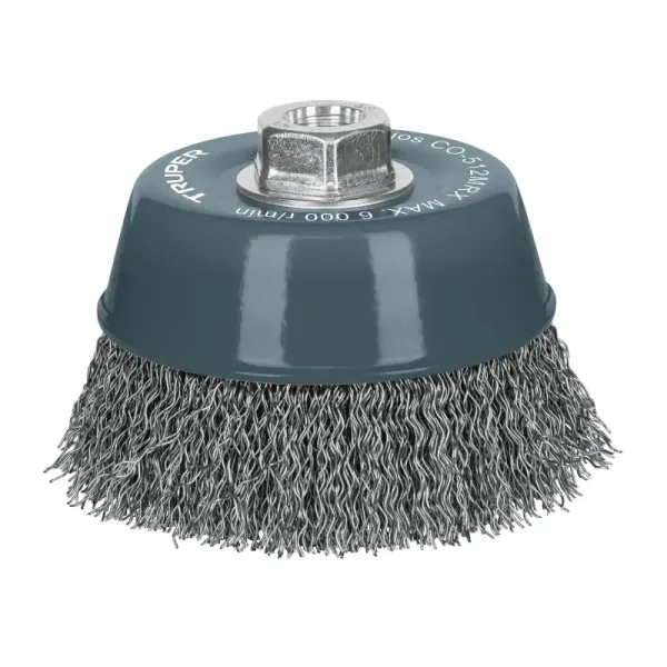 Grata Copa De Alambre Ondulado Grueso De 5", Multi-Rosca Truper (CO-512MRX - 100870)