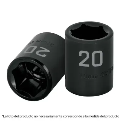 Copa Estándar De Impacto 6 Puntas De 23 Mm Cuadrante 1/2" Truper