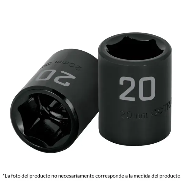 Copa Estándar De Impacto 6 Puntas De 23 Mm Cuadrante 1/2" Truper (D-7423-M - 100896)
