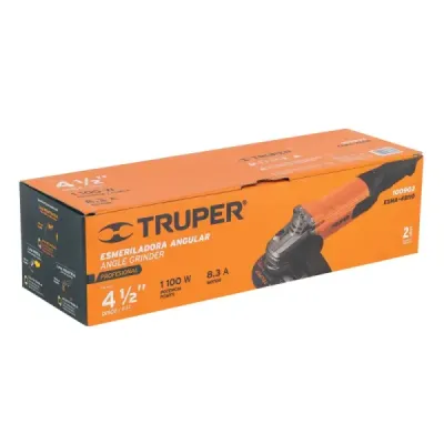 Pulidora Angular De 4.1/2" Profesional 1.100 W, 12.000 Rpm Truper