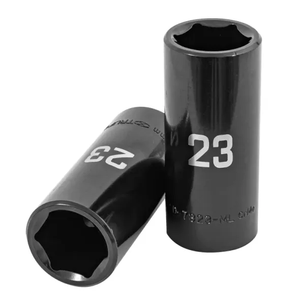 Copa Larga De Impacto 6 Puntas De 23 Mm Cuadrante 1/2" Truper (D-7323-ML - 100922)